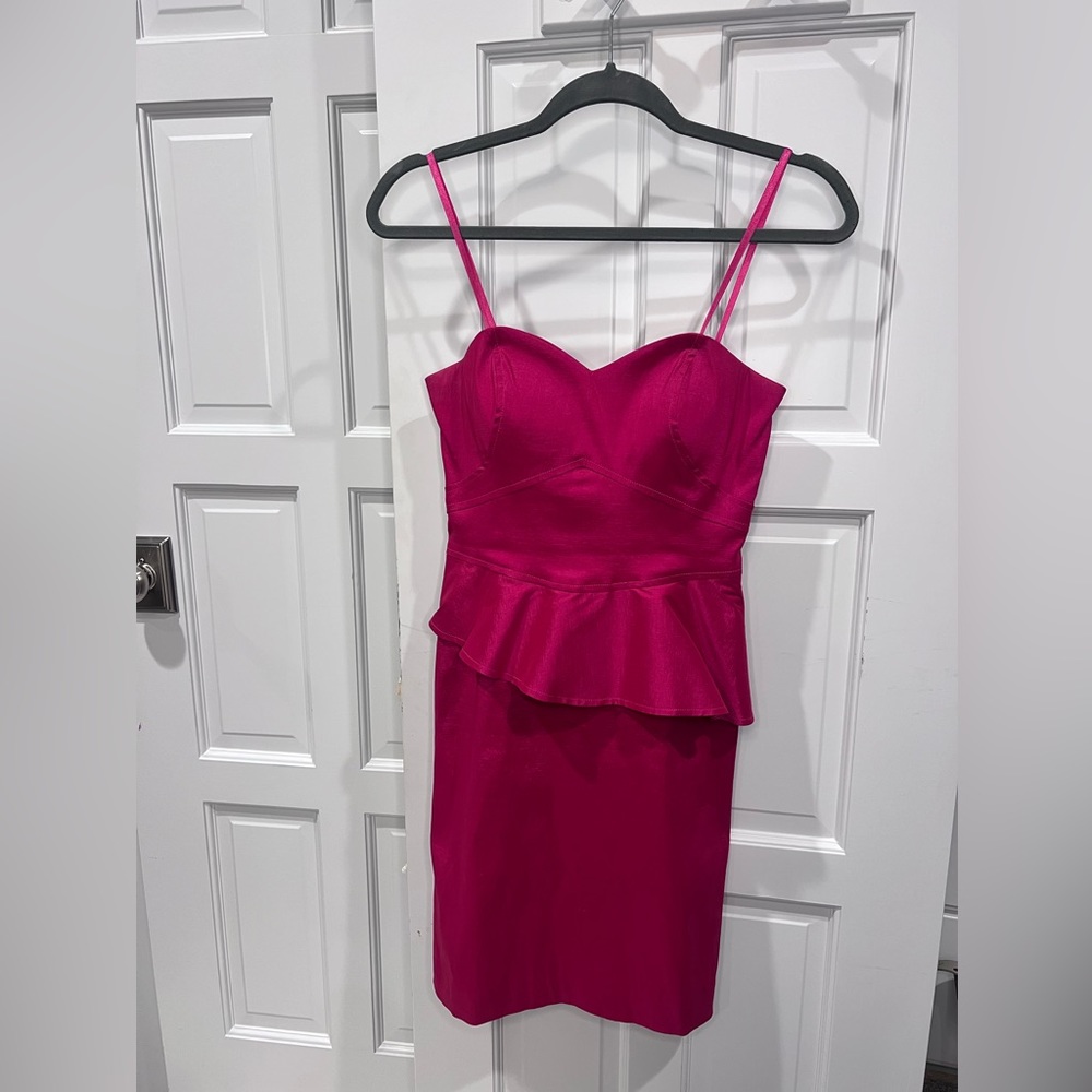 MaxandCleo cocktail dress, Stunning deep pink with subtle shimmer.